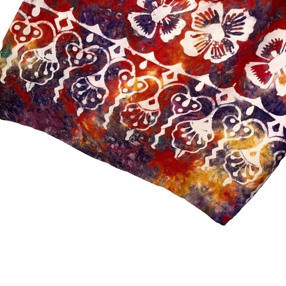 Lady Cactus Womens Shorts Top Set Size Medium M Vintage Batik Print Bohemian - Picture 9 of 12